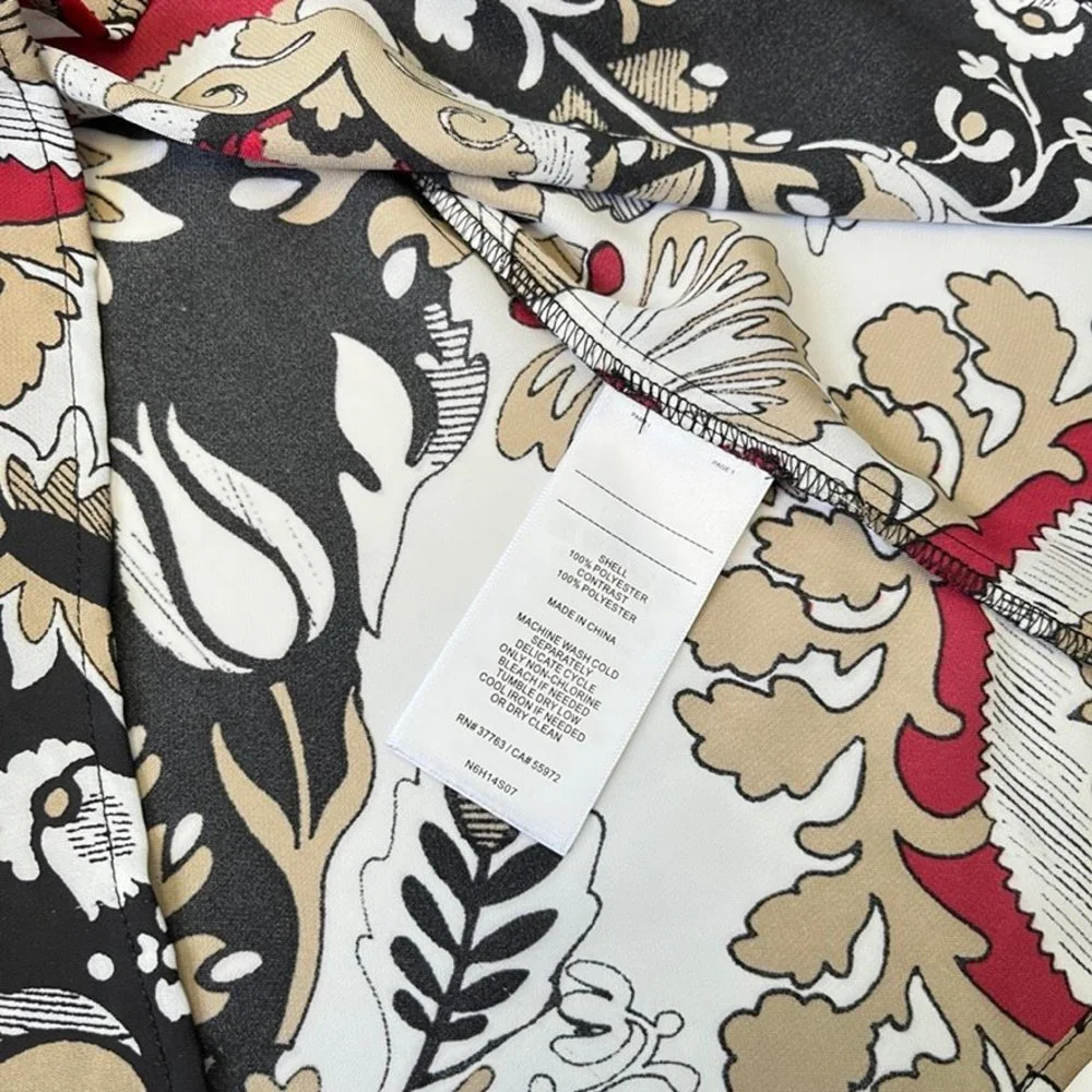 Laundry by Shelli Segal Long Sleeve Mixed Print Blouse - Picture 6 of 8